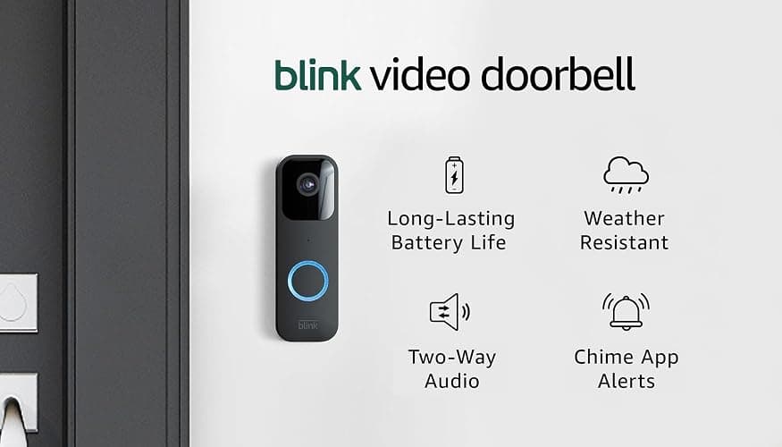Blink Video Doorbell | Two-way audio, HD video, long-lasting battery life, motion detection, chime app alerts, Works with Alexa (Black) thumbnail 7