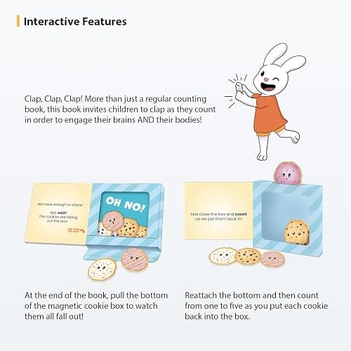 Cookie Clap! A THINK! Book about Counting to 5 from ZOYBOOKS thumbnail 2