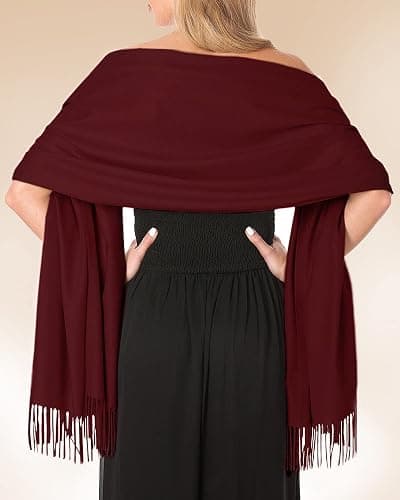 FURTALK Women's Pashmina Shawls and Wraps for Evening Dress Long Scarf Wedding Bride Bridesmaid Shawl Gifts thumbnail 3