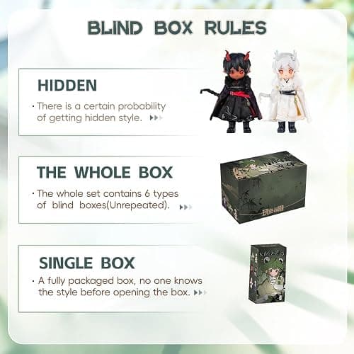 XiDonDon Study Tour Series Blind Box, 1/12 BJD Doll OB11 Size Action Figures, Movable Dolls with Doll Clothes Surprise Gift Toys (Single Box) thumbnail 3