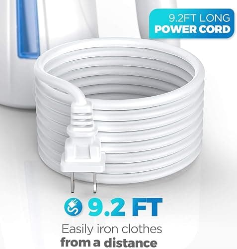 OGHom Steamer for Clothes, Handheld Clothing Steamer for Garment, 240ml Big Capacity 700W Portable Travel Steam Iron (Blue) thumbnail 6