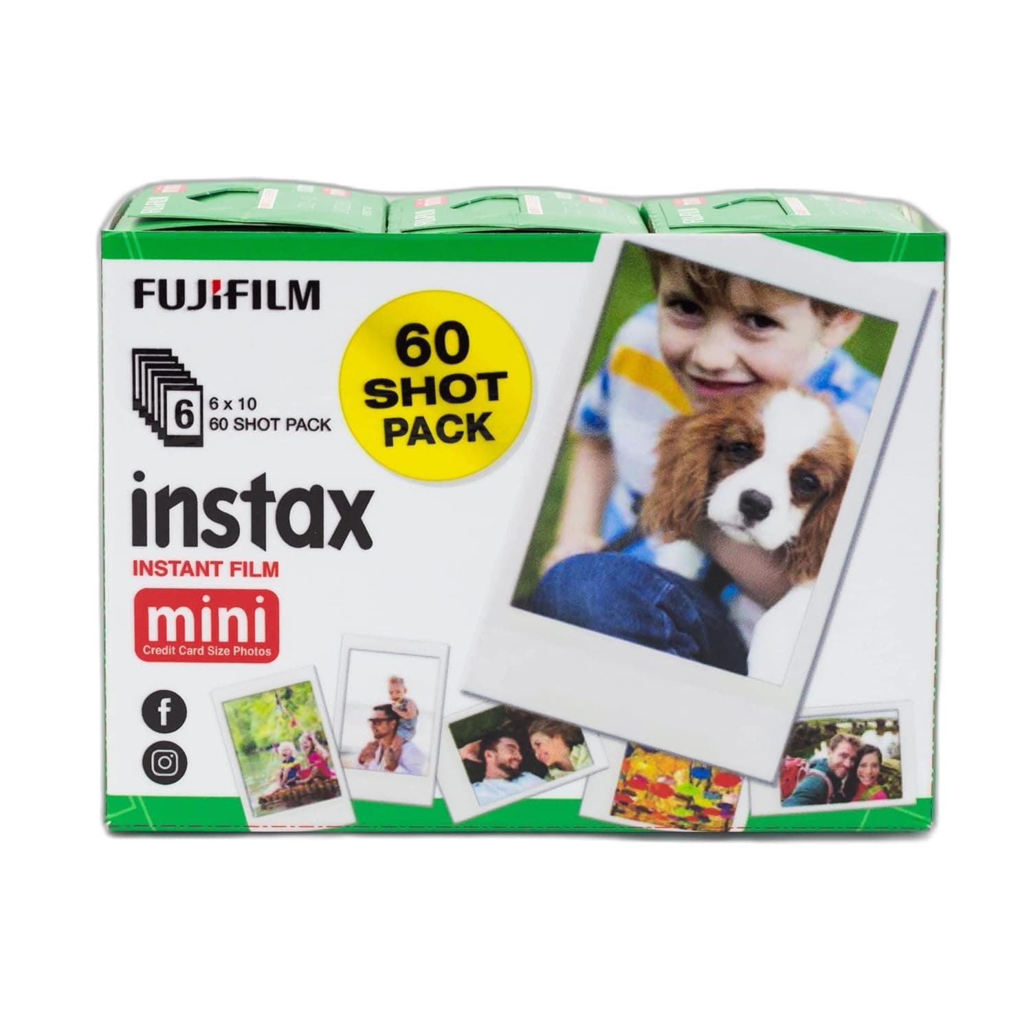 Instax Fujifilm Mini Film, White 60 Pack thumbnail 2