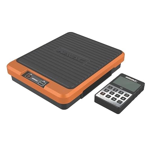 NAVAC NRS2i01 Wireless Refrigerant Scale | Bluetooth Handheld Display | 220 lbs Capacity | Lightweight Magnesium Alloy Weighing Pan | Precise Measurements | 1 Year Warranty - Image 1