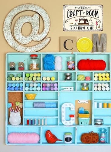 The Craft Room Is My Happy Place Sign Retro Vintage Metal Sign Wall Decor for Home Sewing Room Craft Room Wall Decor Art 8x12 inch thumbnail 6