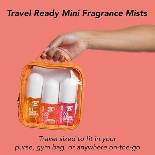 Holler And Glow Hawaii Heat Vanilla Body & Hair Mist, Body Spray For Women, Hair Perfume For Women, Delicate Peony, Amber Scented, Warm & Sweet, Travel Sized, 3.38 Fl Oz thumbnail 5