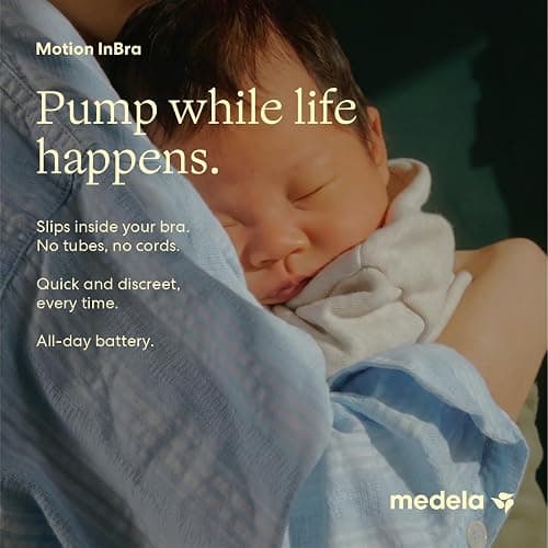Medela Motion InBra Wearable Electric Breast Pump | Fully In-Bra, Hands-Free, Comfort Fit, BPA-Free, 5 oz Cups, USB Rechargeable, Quiet and Discreet thumbnail 6