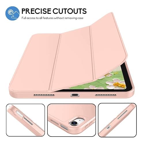 iPad (A16) 11th Generation Case 11 Inch 2025, iPad 10th Generation Case 2022 10.9 Inch with Pencil Holder, Soft TPU Back Slim Smart Protective Trifold Stand Cover, Auto Wake/Sleep, Rose Gold thumbnail 6