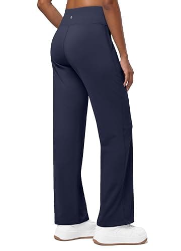 Willit Women's Fleece Lined Pants Wide Leg Thermal Yoga Winter Pants with Pockets High Waist Comyf Casual Lounge Pants thumbnail 3