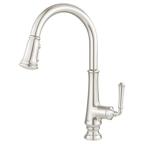 American Standard 4279300.013 Delancey Pull-Down Kitchen Faucet with Sprayer, Polished Nickel thumbnail 4