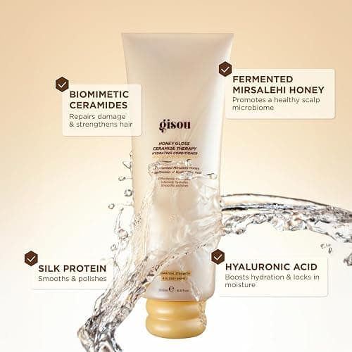 Gisou Honey Gloss Ceramide Therapy Hydrating Conditioner – Smooths, Detangles & Adds Shine with Mirsalehi Honey & Ceramides, 6.8 Fl Oz thumbnail 2