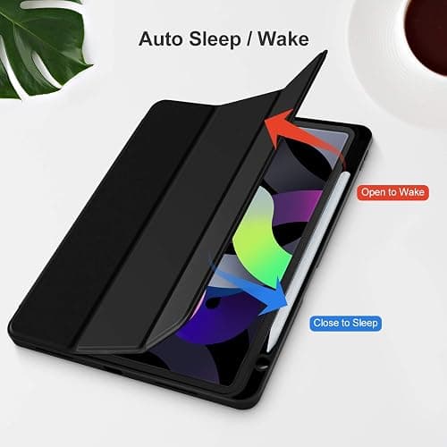 Akkerds Compatible with iPad Air 11 Inch Case 7th/6th Generation (M3/M2) 2025/2024, for iPad Air 5th/4th Generation Case 10.9 Inch 2022/2020 with Pencil Holder[Auto Sleep/Wake], Black thumbnail 5