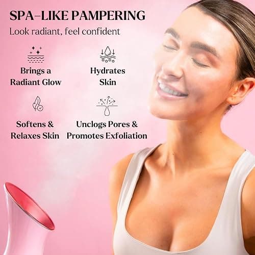 Facial Steamer Spa Kit with Complimentary 6 Skin Care Tools | Face Steamer for Facial Deep Cleaning with Towel Warmer & Humidifier Mode| Self Care Gifts for Women, Spa Gifts, Birthday Gifts for Women thumbnail 4