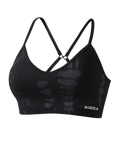 AUROLA Serpent Seamless Sports Bras for Women,Backless Padded Strappy Workout Gym Yoga Crop Tops - Image 1