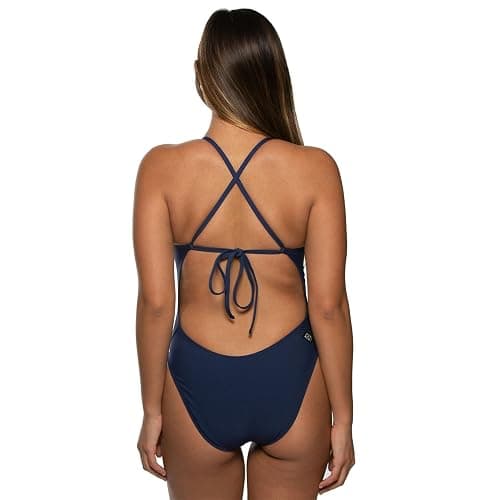 JOLYN Jackson 4 Tie Back Women's Athletic One Piece Swimsuit for Competitive Swimming, Lifeguarding, Medium-Full Coverage thumbnail 2