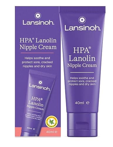 Lansinoh Crème lanoline HPA 40 ml Soin mamelons Allaitement 100% naturelle | Soulage les crevasses, Réduit sécheresse et irritations, Confort des seins, 100% naturelle, Sans rinçage, Sûre pour bébé - Image 1