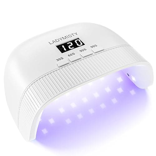 LadyMisty UV Nail Lamp, 2026 Upgrade UV Light for Gel Nails with New 30 Dual Beads, 4 Timer LED Light for Nails, Cure Nail Lamps for Gel Polish with LCD Display, Nail Dryer for Perfect Christmas Gifts - Image 1