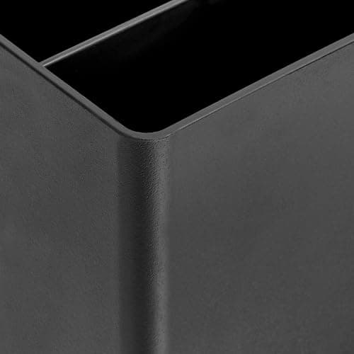 Amazon Basics Plastic Desk Organizer - Pen Cup, 3.9" x 3.4" x 3.4", Black thumbnail 5