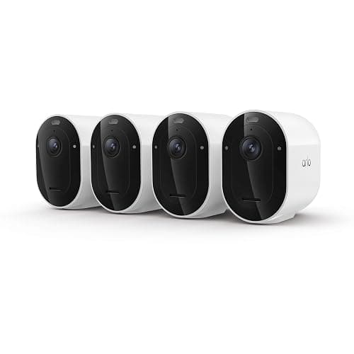 Arlo Pro Security Camera 2K HDR (6th Gen, 2025 Release) - Wireless Outdoor Camera, Rechargeable Removeable Battery, Event Captions, Emergency Response, 1-Month Trial of Secure Plan, 4 Cam, White - Image 1