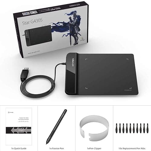 Drawing Tablet XPPen G430S OSU, Graphic Drawing Tablet with 8192 Levels Pressure Battery-Free Stylus, 4 x 3 inch Ultrathin, for OSU Game, Online Teaching Compatible with Window/Mac Black thumbnail 9