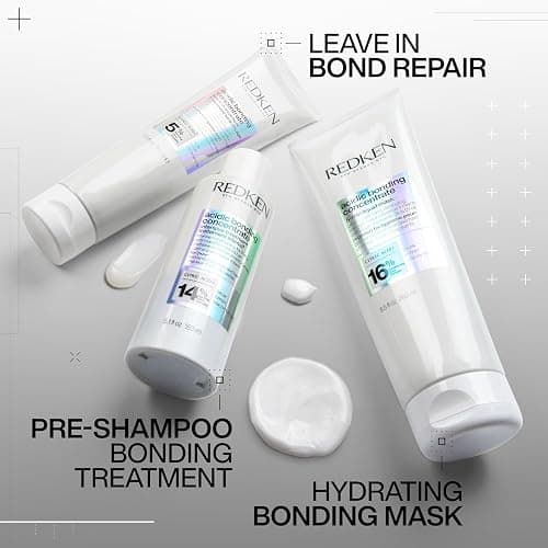 Redken Bonding Leave In Conditioner for Damaged Hair | Hair Repair | Strengthens Weak and Brittle Hair | Acidic Bonding Concentrate | Leave In Treatment | For All Hair Types - 5.1 Fl Oz (Pack of 1) thumbnail 9