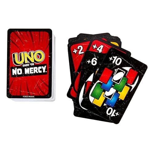 Mattel Games UNO Show ‘em No Mercy Card Game for Kids, Adults & Family Parties & Travel with Extra Cards, Special Rules & Tougher Penalties thumbnail 10