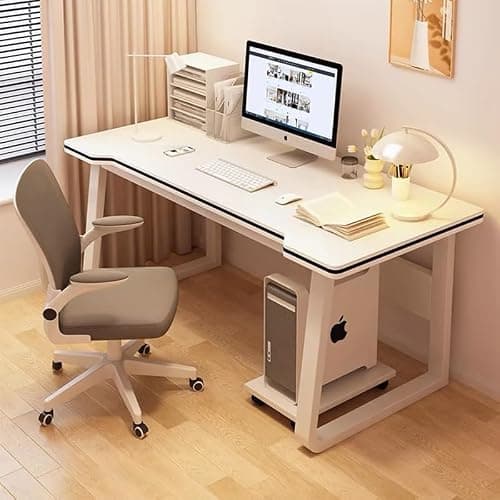 XUEGW Gaming Desk Computer Writing Table Student Art Modren Simple Style PC Wood Suitable Portable Desk for Home, Office - Image 1