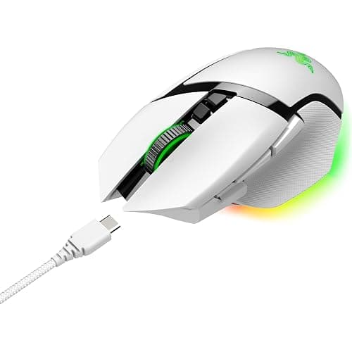 Razer Basilisk V3 Pro Customizable Wireless Gaming Mouse: Fast Optical Switches Gen-3 - HyperScroll Tilt Wheel - Chroma RGB - 11 Programmable Buttons - Focus Pro 30K Optical Sensor - White thumbnail 8