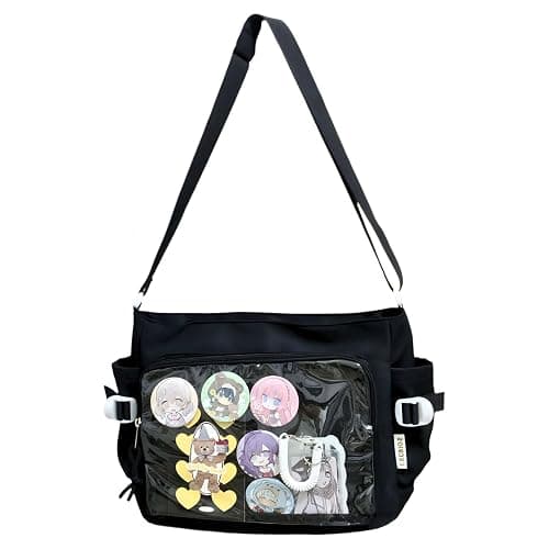 Lapimou Ita Bag Cute Kawaii Shoulder Crossbody Pin Display Ita Purse with Insert - Image 1