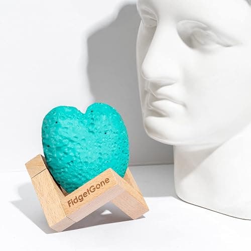 Pick Stone for Anxiety Relief, Pick Peel Calming Stone, Reduce Stress Fidget Picky Stone kit with Display Stand for Dermatillomania, ADHD, OCD thumbnail 8