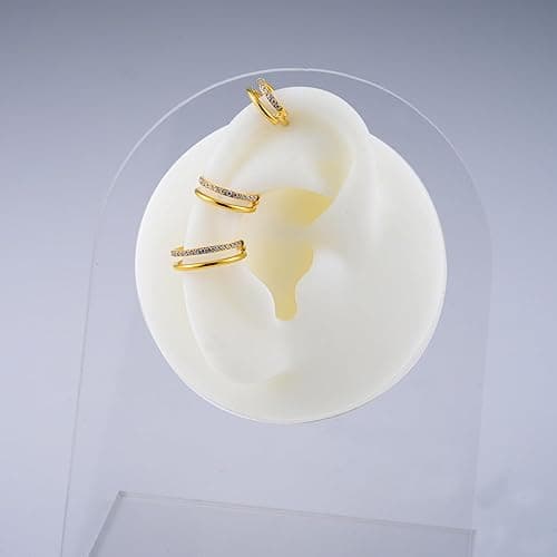 FINE4U Cartilage Earring Hoop for Conch Helix 16G 8mm 10mm 12mm, ASTM F136 Titanium Piercing jewelry for Women & Men, Body Implant Grade Nose Rings, Hypoallergenic Hinged Clicker thumbnail 6