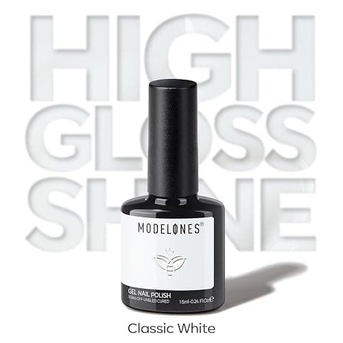 modelones White Gel Nail Polish Gel Polish Solid White Nail Poish Soak Off Pastel U V Nail Design Salon DIY Manicure 15 ML thumbnail 7