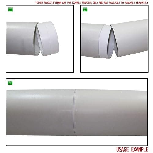 Kair Plastic Ducting Pipe 150mm - 6 inch / 350mm Short Length -Rigid Straight Duct Channel thumbnail 3