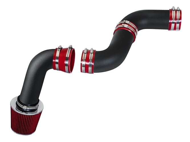 Rtunes Racing - MATTE BLACK PIPE RED - SHORT RAM INTAKE Compatible For 99-06 Chevy Silverado 1500 / GMC Sierra 1500 4.3L V6 / 07 Classic 4.3L - Image 1