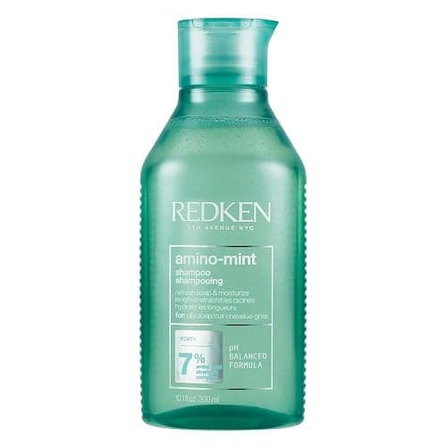 Redken Haarshampoo für fettige und gereizte Kopfhaut, pH-Wert ausgleichend, Mit Minze und Amino Acid Komplex, Amino Mint Shampoo, 1 x 300 ml - Image 1