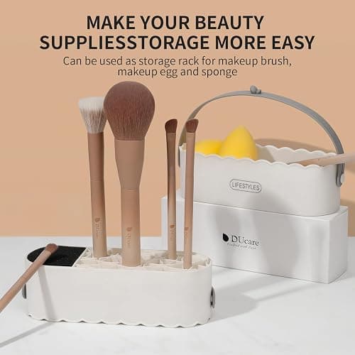 DUcare Makeup Brush Cleaner Shampoo Soap Solid Brush Cleaning Mat Removes Cosmetic Color Brush Cleaner Pad for Cleaning Makeup Sponges Brushes thumbnail 7