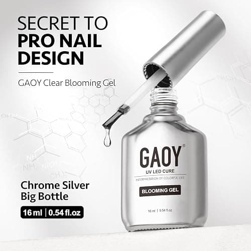 GAOY Nail Blooming Gel, 16ml Clear Blooming Gel Polish, Spreading Effects Soak Off UV Light Cure for Nail Art DIY thumbnail 6