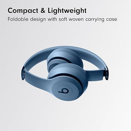 Beats Solo 4 - Wireless Bluetooth On-Ear Headphones, Apple & Android Compatible, Up to 50 Hours of Battery Life - Slate Blue - Slate Blue - Solo4 - Without AppleCare+ thumbnail 5