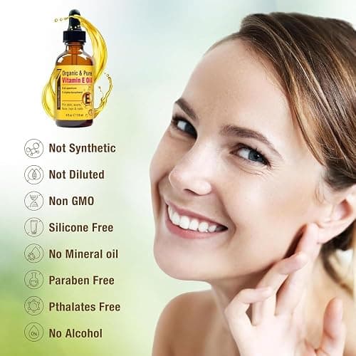 Seven Minerals Ultra Pure Vitamin E Oil - Full-Spectrum D-Alpha Tocopherol, 1 Fl Oz - 100% Organic Vitamin E Oil for Skin, Face, Hair, and Scars - Naturally Occurring = Not Synthetic thumbnail 4