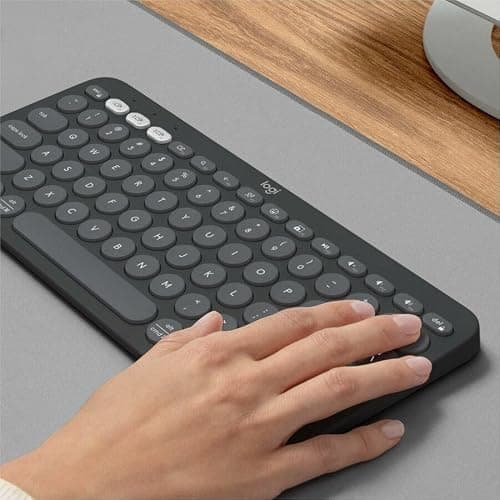 Logitech Pebble Keys 2 K380s, Multi-Device Bluetooth Wireless Keyboard with Customizable Shortcuts, Slim and Portable, Easy-Switch for Windows, macOS, iPadOS, Android, Chrome OS - Tonal Graphite thumbnail 9