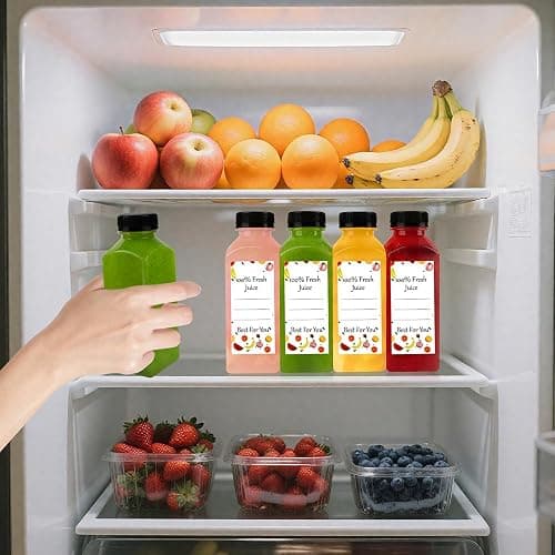Lissomballon 10 Pcs 12oz Plastic Juice Bottles With Caps, Reusable Food Grade Chear Juice Containers for Juicing, Smoothies, Coffee, and Other Beverages thumbnail 6