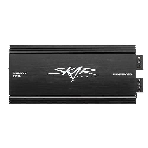 Skar Audio RP-1500.1D Monoblock Class D MOSFET Amplifier with Remote Subwoofer Level Control, 1500W - Image 1