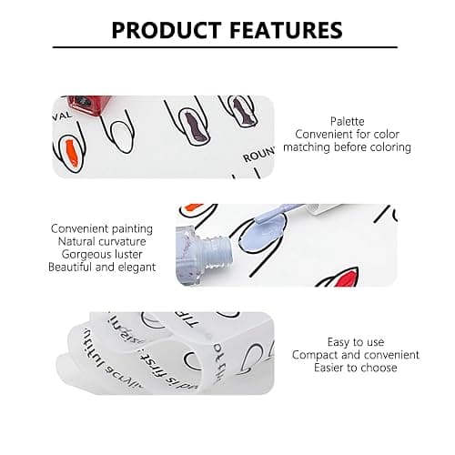 Nail Tech Practice Mat, Acrylic Nail Art Training Silicone Mat, Foldable Washable Nail Desk Mat for Practice Nails, Nail Salon Accessories & Nail Art Practice Sheet thumbnail 4