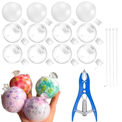 CQDAXUMY DIY Stress Ball Maker Kit with Vacuum Expander Tool & 15 Pcs TPR Skins, Squishy Making Station for Kids & Adults, Sensory Anxiety Relief Toys Gift for Party Favors & Office - Image 1