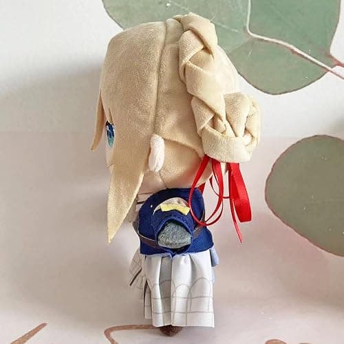 JCvCX 10'' Violet Girl with Red Hair Band Plush Toy Stuffed Figurine Doll Soft Plushies Pillow thumbnail 4