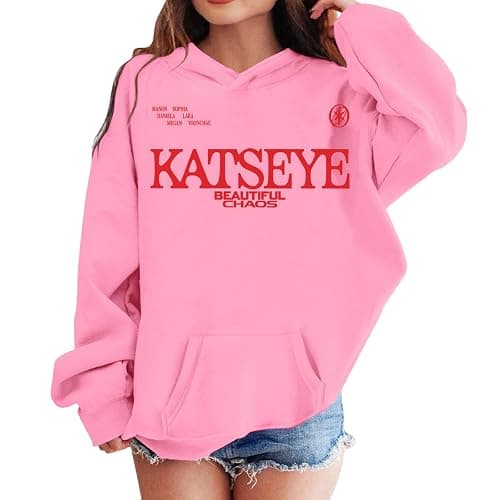 YLDBWDX Girls Sweatshirts Katseye Merch Hoodies Graphic Long Sleeve Hoodie thumbnail 2