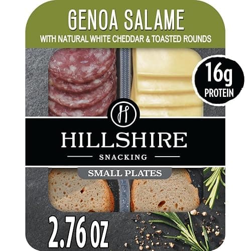 Hillshire Snacking Small Plates, Genoa Salami and White Cheddar Cheese, Single Serve, 2.76 Oz - Image 1