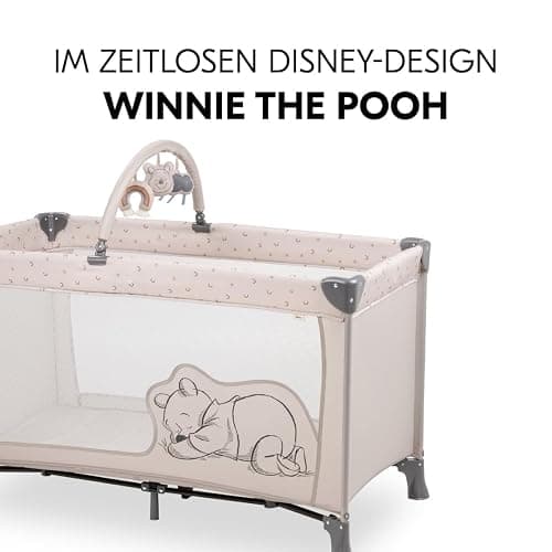 Hauck Reisebett Set Dream`n Play Go inkl. Alvi Reisebett-Matratze & Insektenschutz - Disney - Pooh Rainbow Beige - Beige thumbnail 6