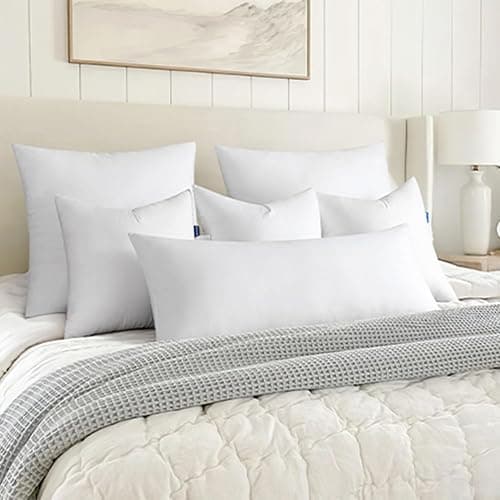 MIULEE 14x36 Inch Throw Pillow Insert Premium Throw Pillow Virgin Microfiber Stuffer Rectangle Pillow for Sofa Bed Couch thumbnail 2
