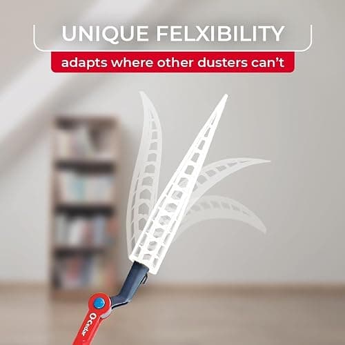 O-Cedar Flex & Catch Heavy Duty Dusting Kit with 15 Disposable Duster Refills | New & Improved Model | Extendable 3 Ft Handle with Stay-On Duster Hook | Traps 3X More Dust Than Feather Dusters thumbnail 6