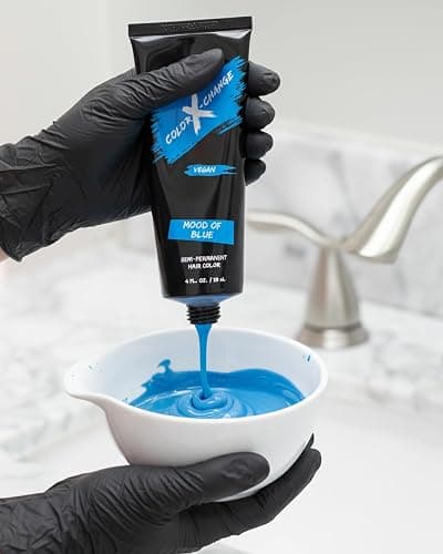 Color X-Change Semi-Permanent Hair Color - Mood of Blue - Vegan, PPD & Ammonia-Free thumbnail 11